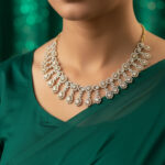 Timeless Cascade Necklace Golden Choker Set - Image 3