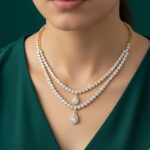 Ethereal Radiance Golden Choker Necklace Set