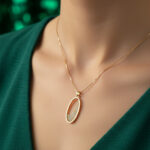 The Glimmering Oval Pendent Set - Image 3