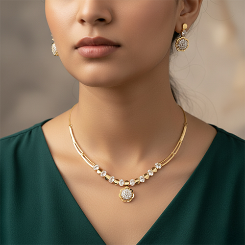6 Radiant Bloom Necklace Set - Image 1