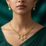 Radiant Trinity AD Necklace Set - Image 7