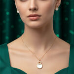 Crystal Circle Pendant Set