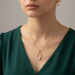 The Glimmering Oval Pendent Set