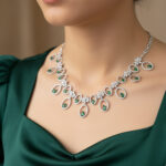 The Eternal Bloom Parure Silver Choker Necklace Set - Image 6