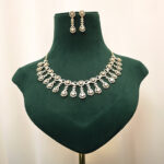 Timeless Cascade Necklace Golden Choker Set - Image 8