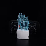 Shreenathji Mukharbind 3D Illusion Multicolur Night Lamp