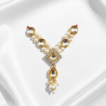 Premium Handcrafted White Pearl & Kundan Mala