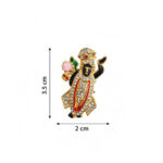 Divine Shreenathji Gold-Plated Brooch - Image 3