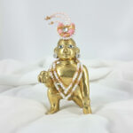 Premium White & Baby Pink Pearl Shringar Set for Laddu Gopal / Thakurji - Image 2