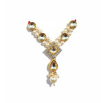 Premium Handcrafted White Pearl & Kundan Mala - Image 4