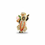Divine Shreenathji Gold-Plated Brooch - Image 2