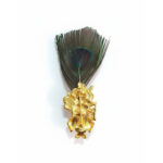 Shreenathji Peacock Feather Brooch - Image 5