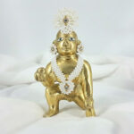 Premium White Pearl Shringar Malaji for Thakurji/Laddu Gopal - Image 2