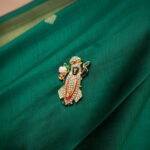 Divine Shreenathji Gold-Plated Brooch
