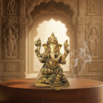 Handcrafted Ashtadhatu Ganesha Idol