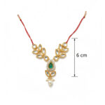 Emerald-Green Teardrop Thakurji Mala - Image 3