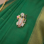 Shreenathji Gold-Plated Brooch