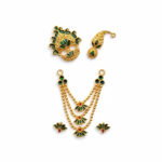 Gold-Plated Meenakari Shringar Set for Thakurji - Image 4