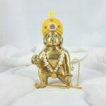 Devotional Yellow & Pearl Shringar Set for Laddu Gopal / Thakur Ji - Image 2