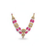 Traditional Pink & White Pearl Shringar Mala for Laddu Gopal/Thakurji - Image 3