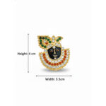 Traditional Shrinathji Mukharbind Brooch - Image 3