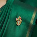 Divine Shreenathji Gold-Plated Brooch
