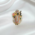 Shreenathji Gold-Plated Brooch - Image 2