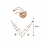 Premium White & Baby Pink Pearl Shringar Set for Laddu Gopal / Thakurji - Image 3