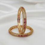 Gold Plated American Diamond (AD) Studded Bangles