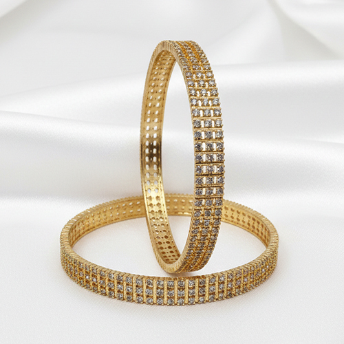 2 Triple-Row American Diamond (AD) Kadas - Image 1