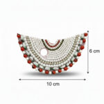 Moti Haar | Traditional Handcrafted White Pearl and Red Bead Mala for Laddu Gopal & Deity Idols | Decorative Moti Haar for Home Mandir & Pooja (Pack of 1) - Image 3