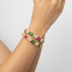 American Diamond & Pearl Bangles - Image 2