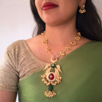 Traditional Kashmiri Long Necklace Set | Traditional Kashmiri Kundan & Pearl Long Necklace Set - Image 2