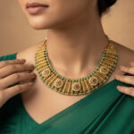 Rajsi Green Kundan Haar – Traditional Royal Kundan Necklace Set - Image 5