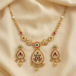 Rangratna Heritage Kundan Necklace Set - Image 4