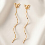 Thread Earrings – Minimal Gold Charm Collection - Image 7