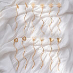 Thread Earrings – Minimal Gold Charm Collection