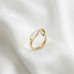Vintage-Inspired Filigree Sunburst Shell Ring - Image 2