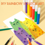 Squeegee Art Kids Paint Kit, 35 Pieces DIY Rainbow Scratch Art, Rainbow Dot Painting Art Kits, Children Painting Crafts Creativity Set (1 Set), Multicolor - Image 5