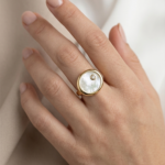 Minimalist Gold-Dipped Teardrop Mother of Pearl (Copy)