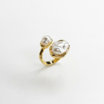 Statement Baroque Pearl Open Ring for Women – Large Irregular Cultured Pearl Ring, Adjustable Gold/Silver Plated Band, Luxury Minimalist Jewelry Gift - Image 6